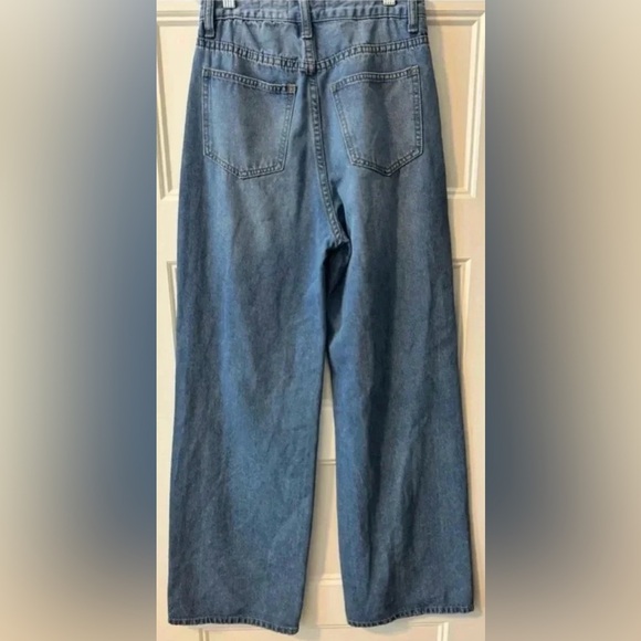 Skinny Fries Super High Rise Wide
Leg Jeans Size 0 - Picture 2 of 11